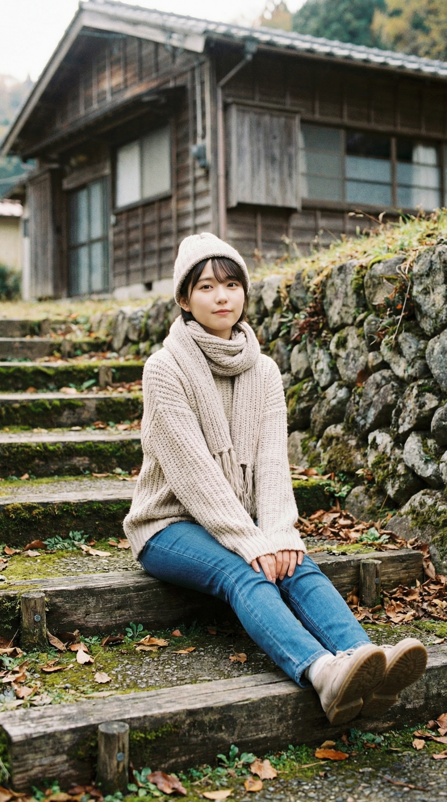 在歲月的階梯上,等待一場遲到的雪。 在歲月的階梯上,等待一場遲到的雪。